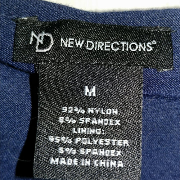 New Directions Navy Lined Lace Sleeveless NEW - Picture 6 of 6